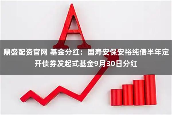 鼎盛配资官网 基金分红：国寿安保安裕纯债半年定开债券发起式基金9月30日分红